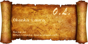 Okenka Laura névjegykártya